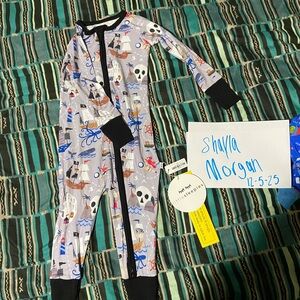 Little Sleepies Pirates Map baby zippy